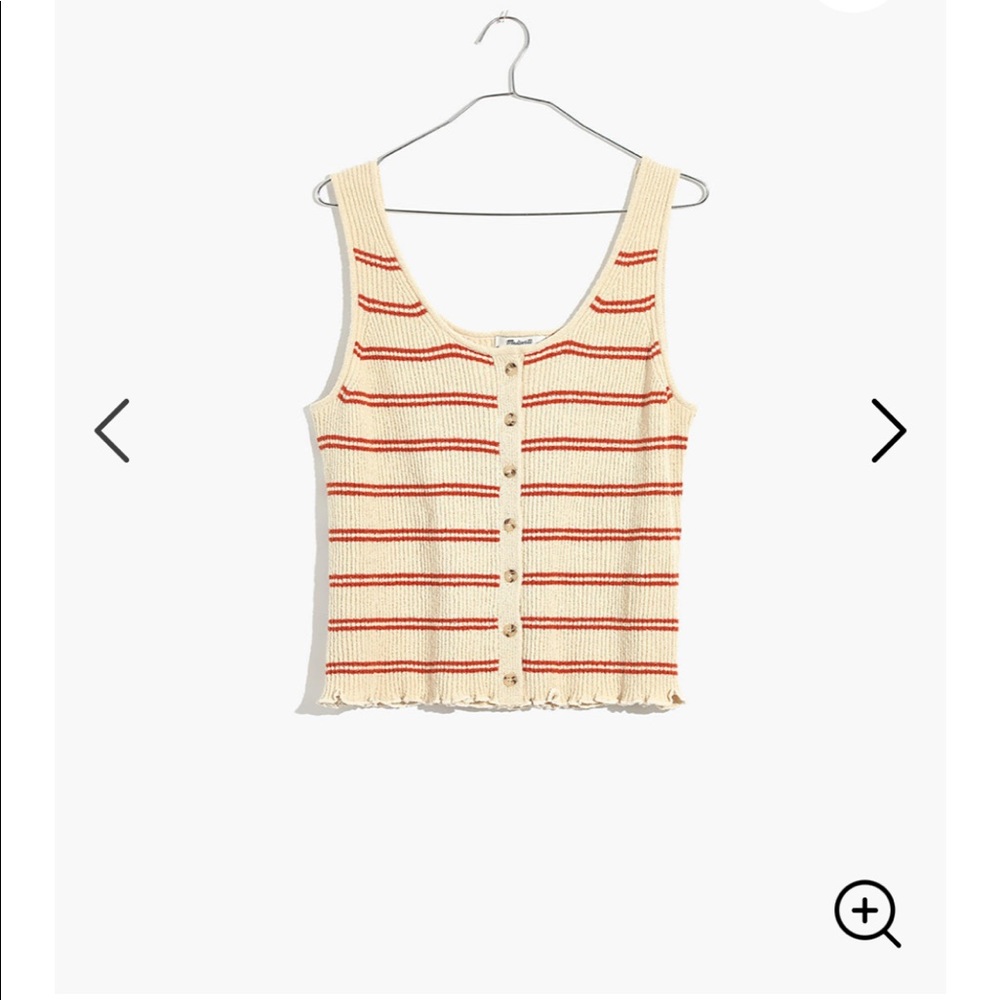 MADEWELL Kingston button-front sweater tank